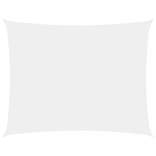 fehér téglalap alakú oxford-szövet napvitorla 3 x 4,5 m