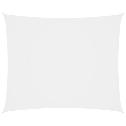 fehér téglalap alakú oxford-szövet napvitorla 4 x 6 m