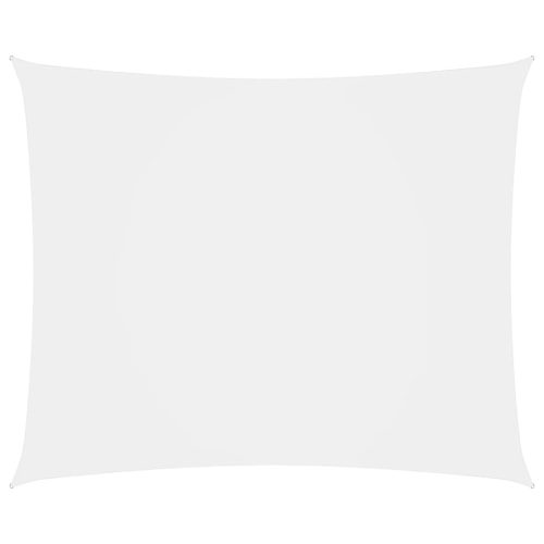 fehér téglalap alakú oxford-szövet napvitorla 6 x 8 m