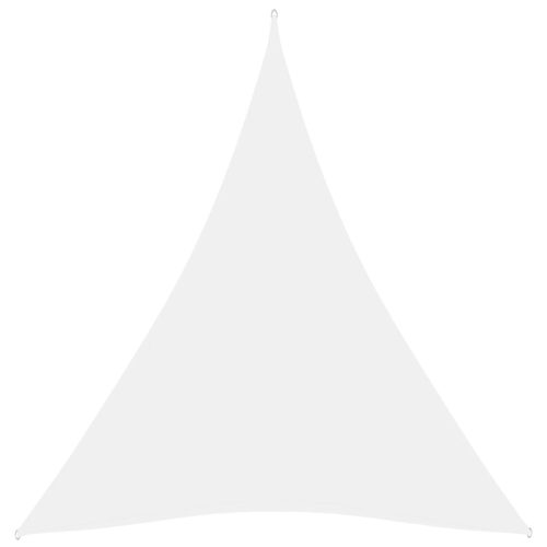 fehér háromszög alakú oxford-szövet napvitorla 4 x 5 x 5 m