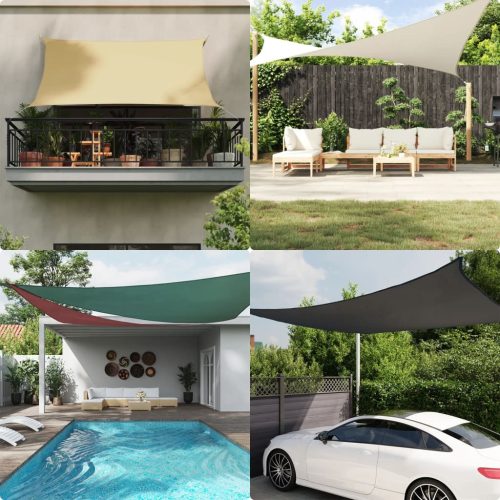 135693 Sunshade Sail Oxford Fabric Square 7x7 m Orange