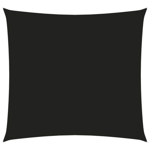 fekete négyzet alakú oxford-szövet napvitorla 2 x 2 m