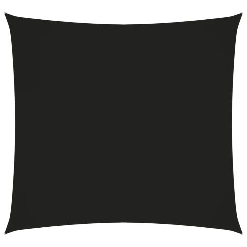 fekete négyzet alakú oxford-szövet napvitorla 3 x 3 m