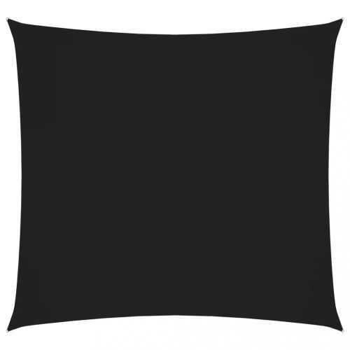 fekete négyzet alakú oxford-szövet napvitorla 3,6 x 3,6 m