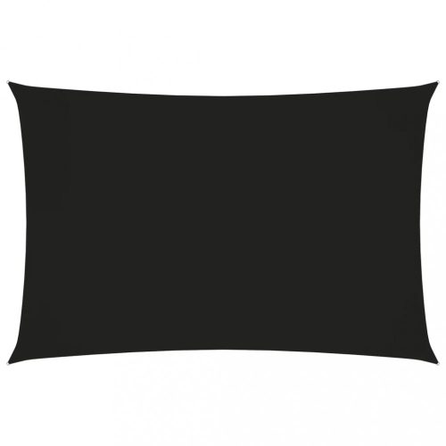 fekete téglalap alakú oxford szövet napvitorla 2 x 4 m