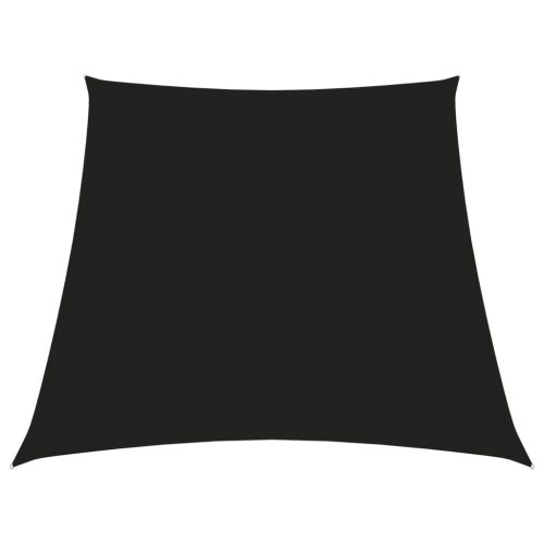 fekete trapéz alakú oxford-szövet napvitorla 3/5 x 4 m