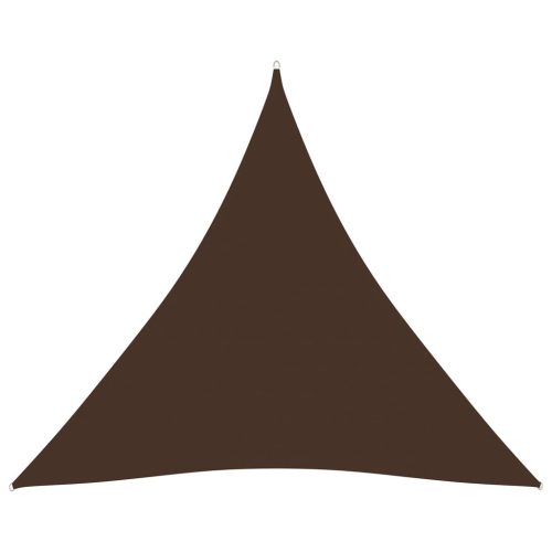  barna háromszögű oxford-szövet napvitorla 4 x 4 x 4 m