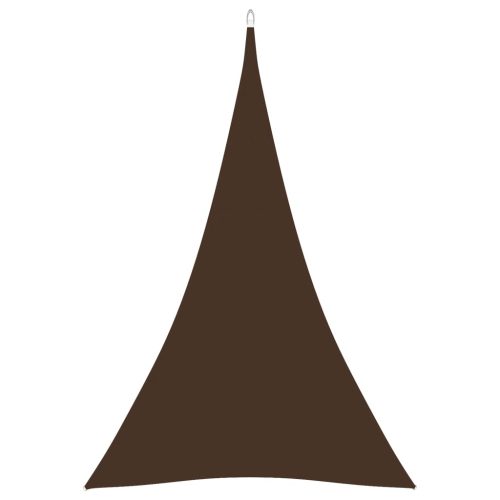 barna háromszög alakú oxford szövet napvitorla 5 x 6 x 6 m