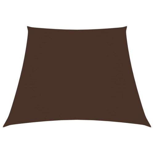  barna trapéz alakú oxford-szövet napvitorla 3/5 x 4 m