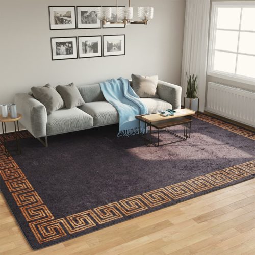 fekete-arany mosható csúszásgátló szőnyeg 400 x 300 cm