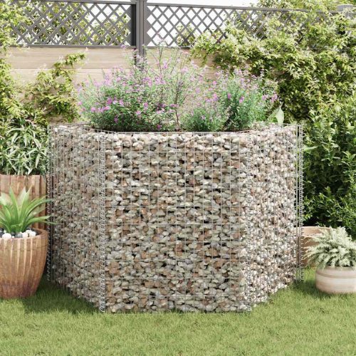 hatszögletű gabion magaságyás 160 x 140 x 100 cm