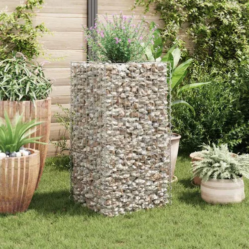 acél gabion magaságyás 50 x 50 x 100 cm