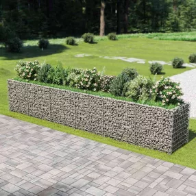 horganyzott acél gabion magaságyás 540 x 90 x 100 cm
