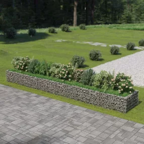   vidaXL horganyzott acél gabion magaságyás 540 x 90 x 50 cm