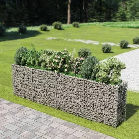 horganyzott acél gabion magaságyás 360 x 50 x 100 cm