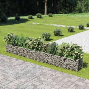 horganyzott acél gabion magaságyás 450 x 50 x 50 cm