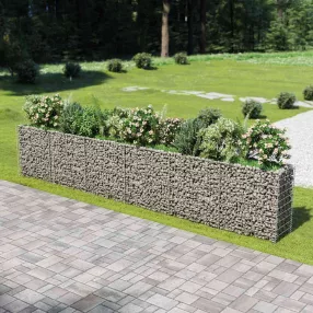 horganyzott acél gabion magaságyás 540 x 50 x 100 cm