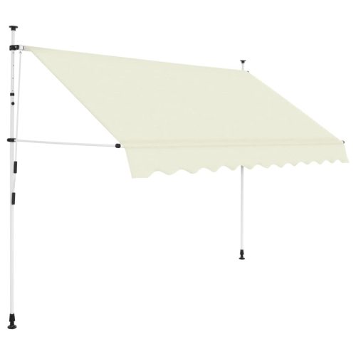 kézzel feltekerhető krémszínű napellenző 250 cm