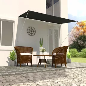   vidaXL feltekerhető antracitszürke napellenző 350 x 150 cm