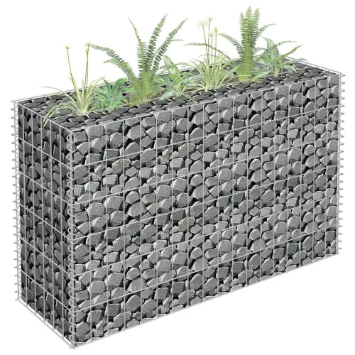 horganyzott acél gabion magaságyás 90 x 30 x 60 cm
