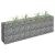 Horganyzott acél gabion magaságyás 180 x 30 x 60 cm