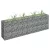 vidaXL horganyzott acél gabion magaságyás 180 x 30 x 60 cm