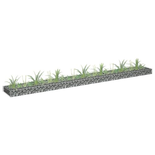  horganyzott acél gabion magaságyás 270 x 30 x 10 cm