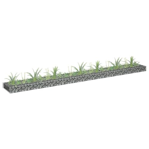 horganyzott acél gabion magaságyás 270 x 30 x 10 cm
