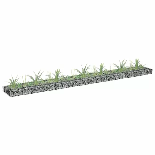 horganyzott acél gabion magaságyás 270 x 30 x 10 cm