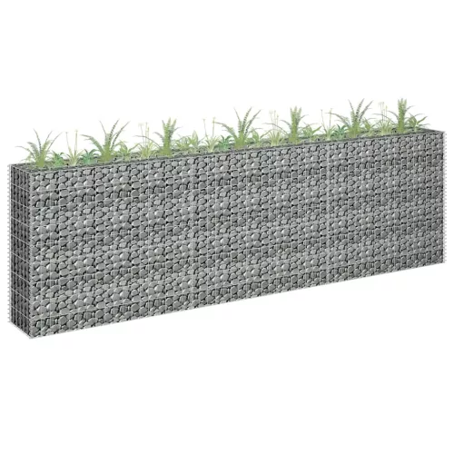 horganyzott acél gabion magaságyás 270 x 30 x 90 cm