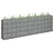 horganyzott acél gabion magaságyás 270 x 30 x 90 cm