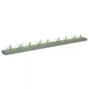horganyzott acél gabion magaságyás 360 x 30 x 10 cm