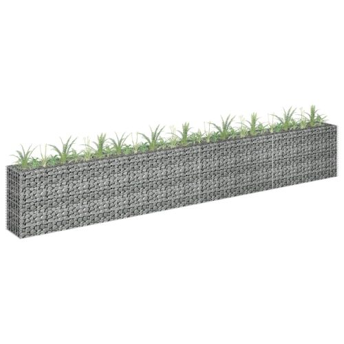 horganyzott acél gabion magaságyás 360 x 30 x 60 cm