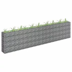 horganyzott acél gabion magaságyás 360 x 30 x 90 cm