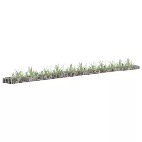 horganyzott acél gabion magaságyás 450 x 30 x 10 cm