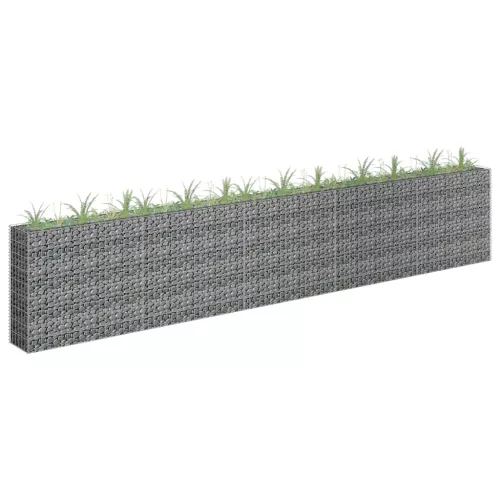 horganyzott acél gabion magaságyás 450 x 30 x 90 cm
