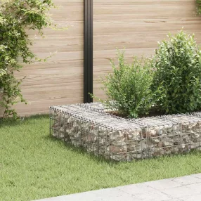 kocka alakú acélhuzal gabion magaságyás 30 x 30 x 30 cm