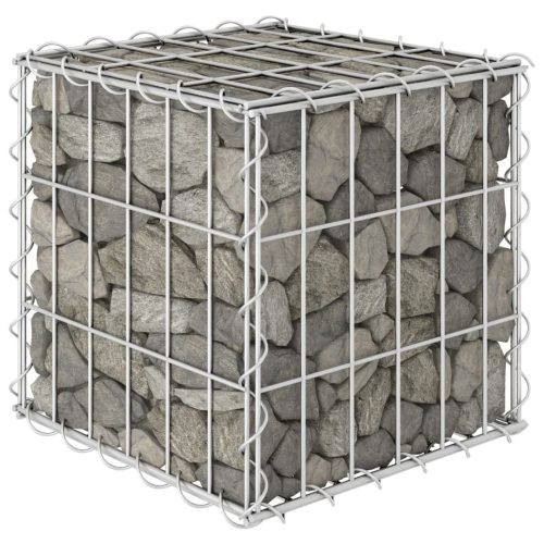 Kocka alakú acélhuzal gabion magaságyás 30 x 30 x 30 cm