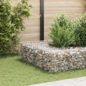   vidaXL kocka alakú acélhuzal gabion magaságyás 40 x 40 x 40 cm