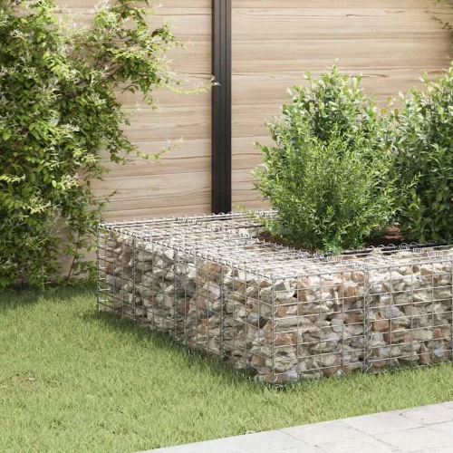 vidaXL kocka alakú acélhuzal gabion magaságyás 40 x 40 x 40 cm