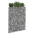 trapéz alakú horganyzott acél gabion magaságyás 80x20x100 cm