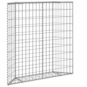   vidaXL trapéz alakú horganyzott acél gabion magaságyás 100x20x100 cm