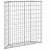 vidaXL trapéz alakú horganyzott acél gabion magaságyás 100x20x100 cm