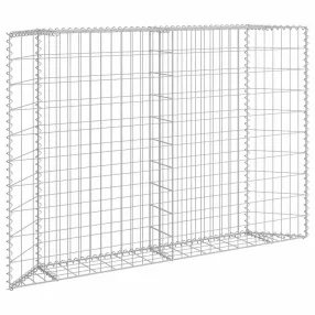   vidaXL trapéz alakú horganyzott acél gabion magaságyás 150x20x100 cm