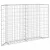 Trapéz alakú horganyzott acél gabion magaságyás 150x20x100 cm
