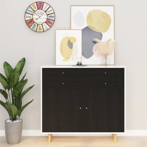 sötét faszínű öntapadó PVC bútorfólia 500 x 90 cm