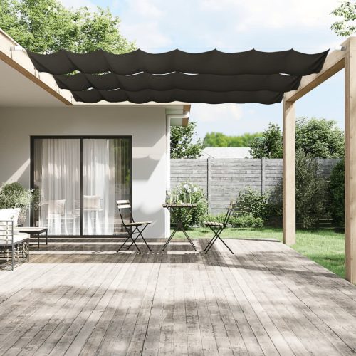 antracitszürke oxford-szövet függőleges napellenző 60 x 800 cm
