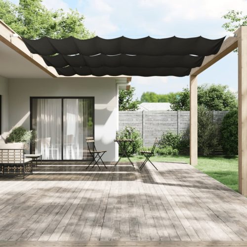 antracitszürke oxford-szövet függőleges napellenző 180 x 800 cm