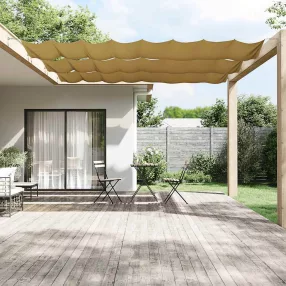 bézs oxford-szövet függőleges napellenző 60 x 1200 cm