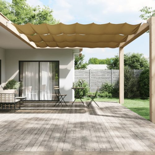 bézs oxford-szövet függőleges napellenző 180 x 800 cm